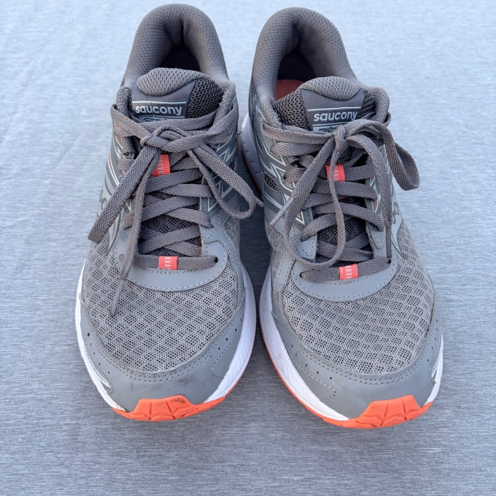 Saucony Cohesion 13 Womens Running Shoes Grey Orange S10559-5 Size 9.5 - Picture 10 of 10